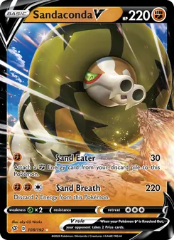 Sandaconda V card from Rebel Clash, number 108/192