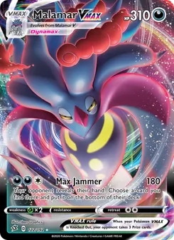Malamar VMAX card from Rebel Clash, number 122/192