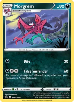 Morgrem card from Rebel Clash, number 124/192