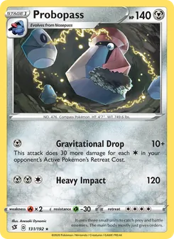 Probopass card from Rebel Clash, number 131/192