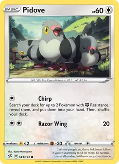 Pidove card from Rebel Clash, number 143/192