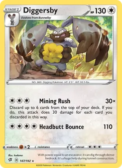 Diggersby card from Rebel Clash, number 147/192