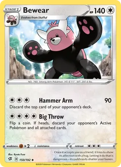 Bewear card from Rebel Clash, number 150/192