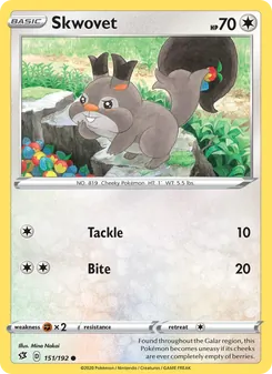 Skwovet card from Rebel Clash, number 151/192