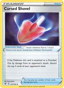 Cursed Shovel card from Rebel Clash, number 157/192