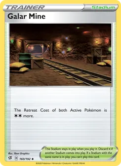 Galar Mine card from Rebel Clash, number 160/192