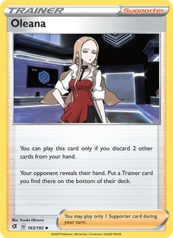 Oleana card from Rebel Clash, number 163/192