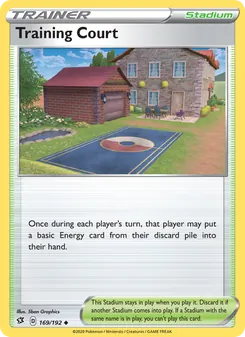 Training Court card from Rebel Clash, number 169/192