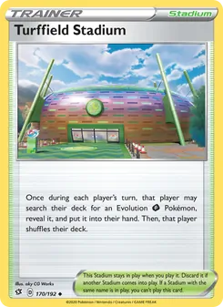 Turffield Stadium card from Rebel Clash, number 170/192