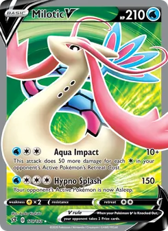 Milotic V card from Rebel Clash, number 179/192