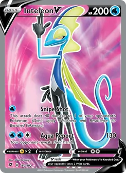 Inteleon V card from Rebel Clash, number 180/192