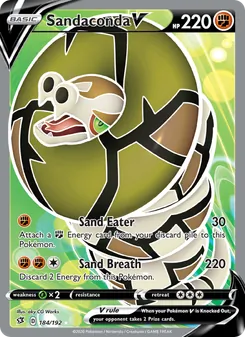 Sandaconda V card from Rebel Clash, number 184/192