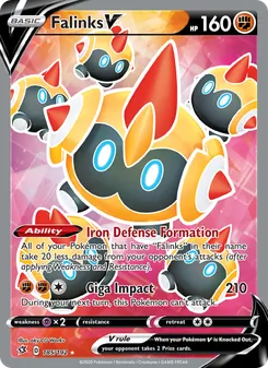 Falinks V card from Rebel Clash, number 185/192