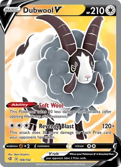 Dubwool V card from Rebel Clash, number 188/192