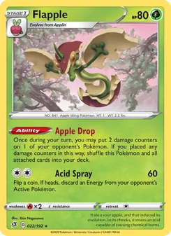 Flapple card from Rebel Clash, number 22/192