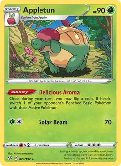Appletun card from Rebel Clash, number 23/192