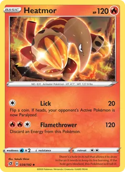 Heatmor card from Rebel Clash, number 34/192
