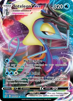 Inteleon VMAX card from Rebel Clash, number 50/192