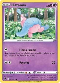 Hatenna card from Rebel Clash, number 83/192