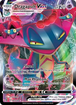 Dragapult VMAX card from Rebel Clash, number 93/192