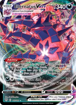 Eternatus VMAX card from Darkness Ablaze, number 117/189