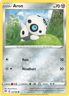 Aron card from Darkness Ablaze, number 121/189