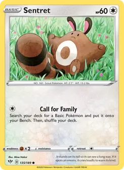 Sentret card from Darkness Ablaze, number 135/189