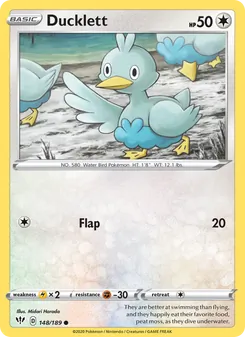 Ducklett card from Darkness Ablaze, number 148/189