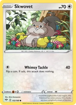 Skwovet card from Darkness Ablaze, number 152/189