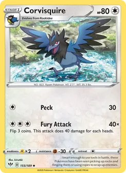 Corvisquire card from Darkness Ablaze, number 155/189