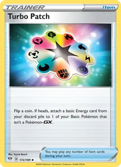 Turbo Patch card from Darkness Ablaze, number 172/189