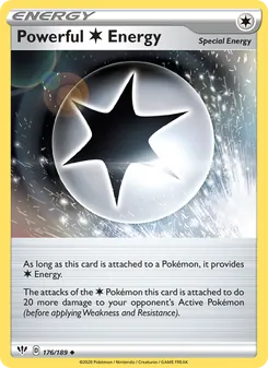 Powerful Colorless Energy card from Darkness Ablaze, number 176/189