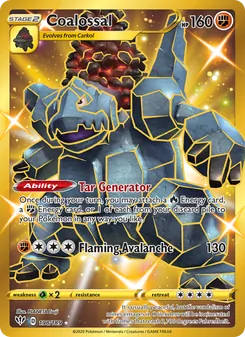 Coalossal card from Darkness Ablaze, number 198/189