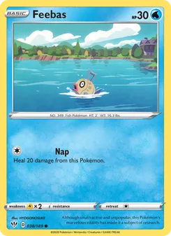 Feebas card from Darkness Ablaze, number 38/189