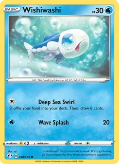 Wishiwashi card from Darkness Ablaze, number 50/189