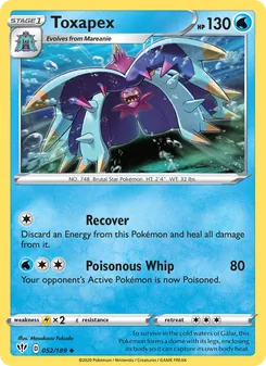 Toxapex card from Darkness Ablaze, number 52/189