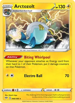 Arctozolt card from Darkness Ablaze, number 66/189