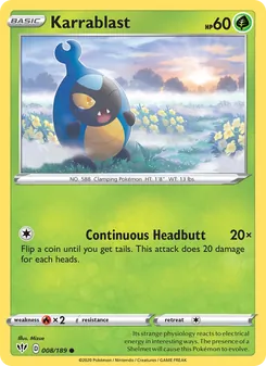 Karrablast card from Darkness Ablaze, number 8/189