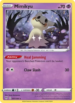 Mimikyu card from Darkness Ablaze, number 81/189