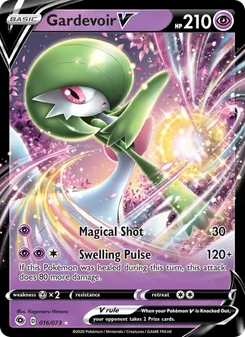 Gardevoir V card from Champion's Path, number 16/73