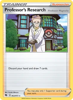 Professor's Research (Professor Magnolia) card from Champion's Path, number 62/73