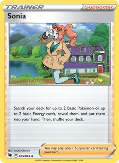Sonia card from Champion's Path, number 65/73