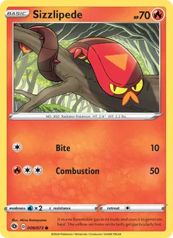 Sizzlipede card from Champion's Path, number 9/73