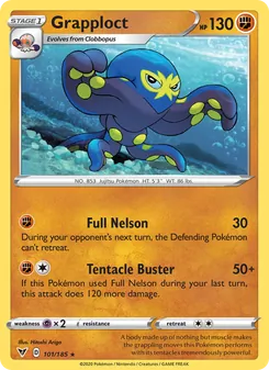 Grapploct card from Vivid Voltage, number 101/185