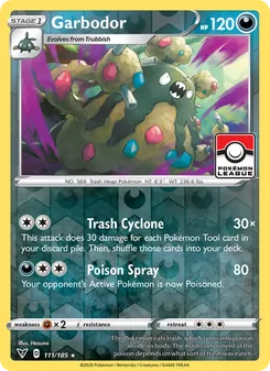Garbodor card from Vivid Voltage, number 111/185
