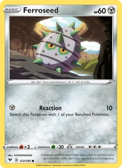 Ferroseed card from Vivid Voltage, number 123/185