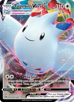 Togekiss VMAX card from Vivid Voltage, number 141/185