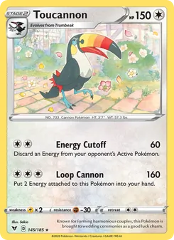 Toucannon card from Vivid Voltage, number 145/185
