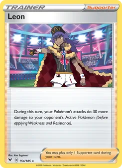 Leon card from Vivid Voltage, number 154/185