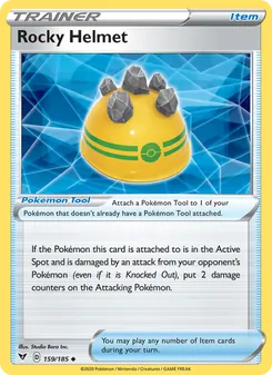 Rocky Helmet card from Vivid Voltage, number 159/185
